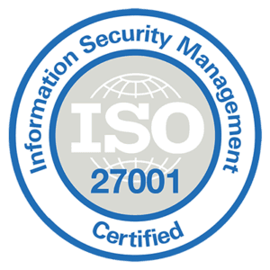 ISO 27001 Information Security Management certified